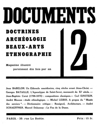 Documents journal, 1929, Issue #2